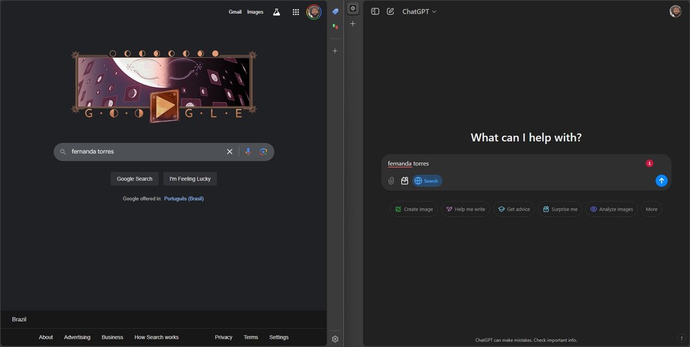  Reprodução/Google | ChatGPT