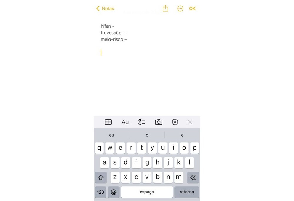 Travessão — , meia-risca – e hífen - : como colocar no Word e no teclado