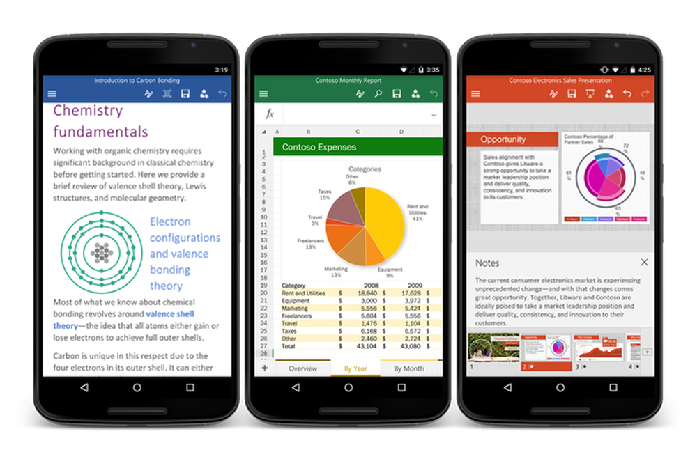 Word, Excel e Power Point chegam de graça para smartphones Android