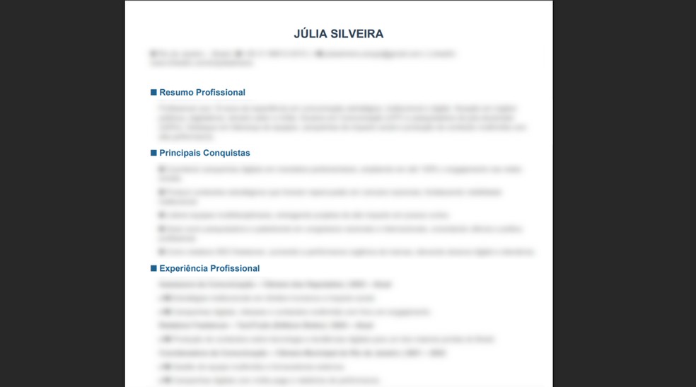  Reprodução/Júlia Silveira