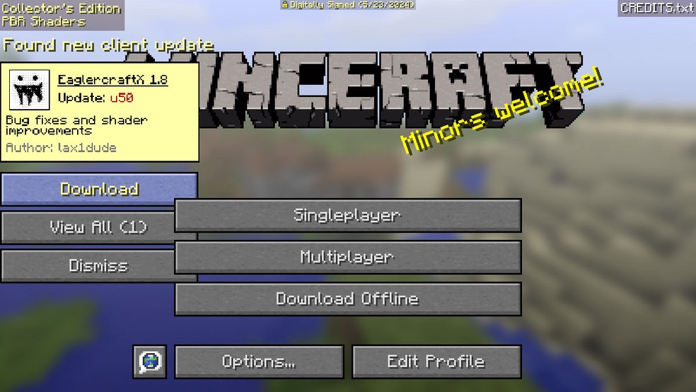 Algumas versões de "My Drive Minecraft" podem enviar o jogador para sites externos ou realizar downloads em seu computador e smartphone, os quais podem oferecer riscos de segurança — Foto: Reprodução/Rafael Monteiro