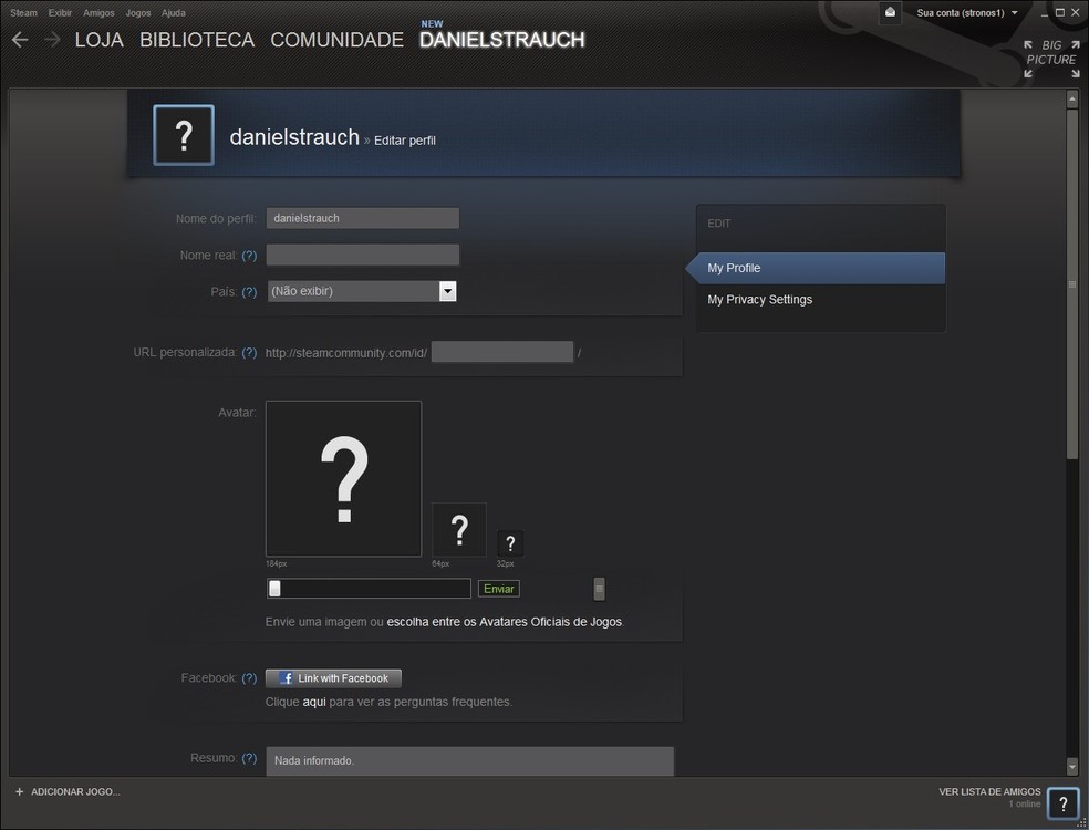 Steam: como editar o perfil da sua conta no serviço
