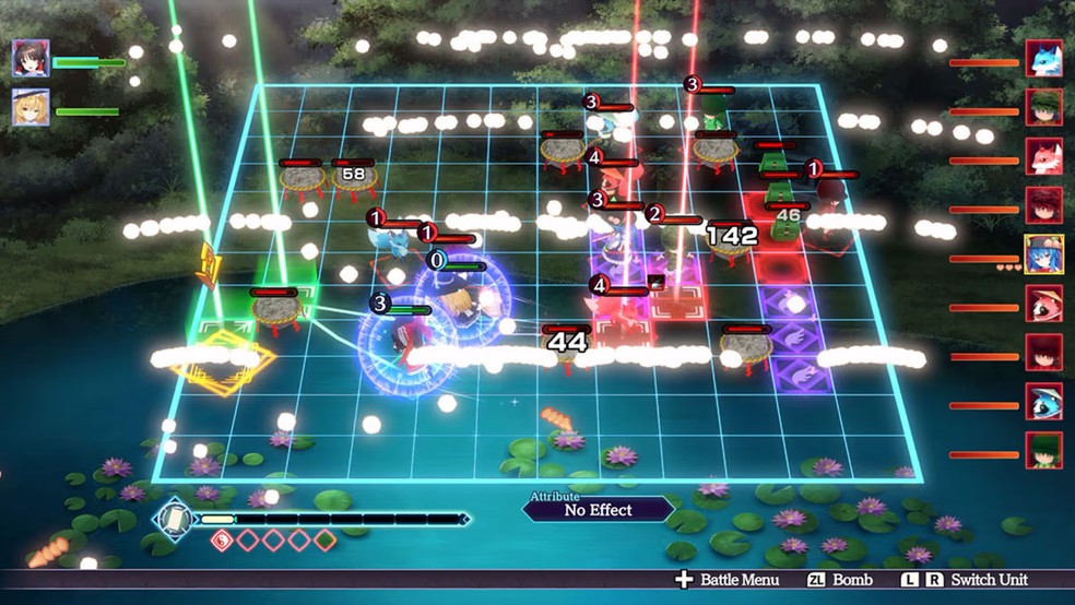 Touhou Spell Carnival é um misto de estratégia e "Bullet Hell" tradicional dos jogos da série — Foto: Reprodução/Nintendo Game Store