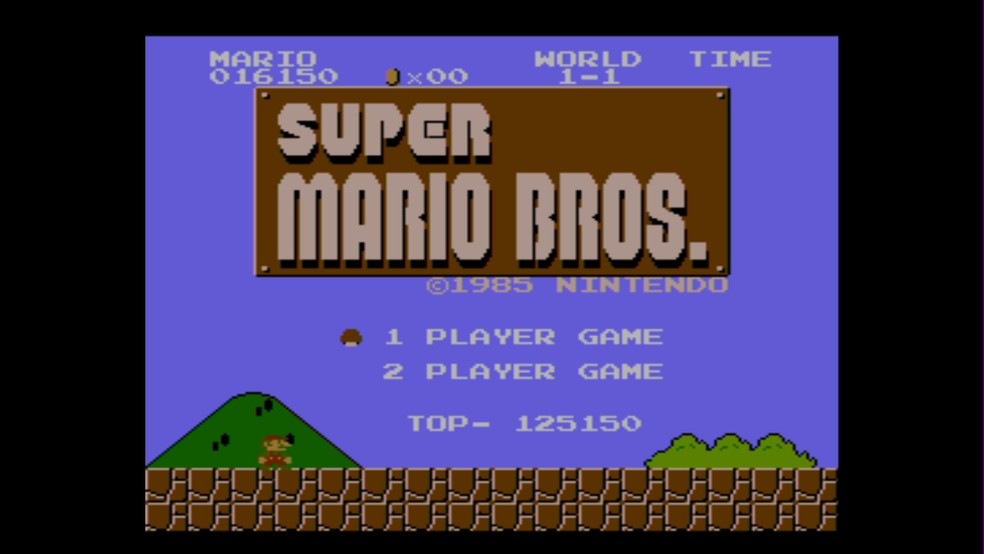 Super Mario Bros. é um clássico lançado pela Nintendo em 1985 para o NES — Foto: Divulgação/Nintendo