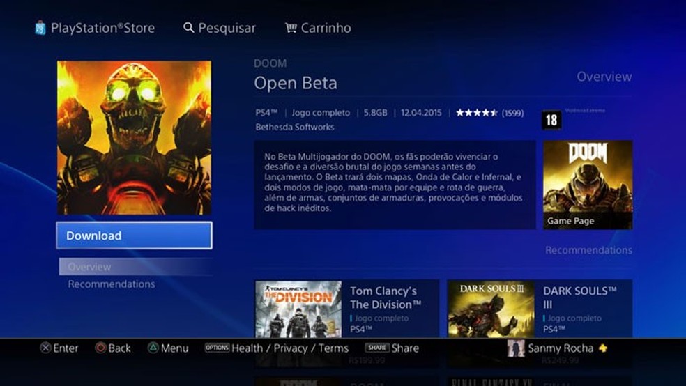 Doom 2016 hotsell ps store