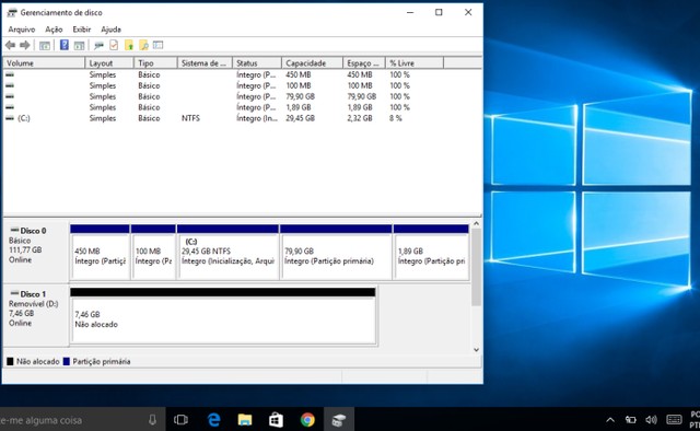Como particionar um HD externo no Windows 10