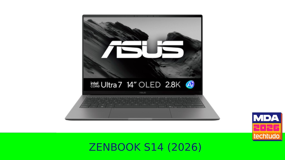 Asus Zenbook S14 (2026) MDA 2026 — Foto: Arte/TechTudo