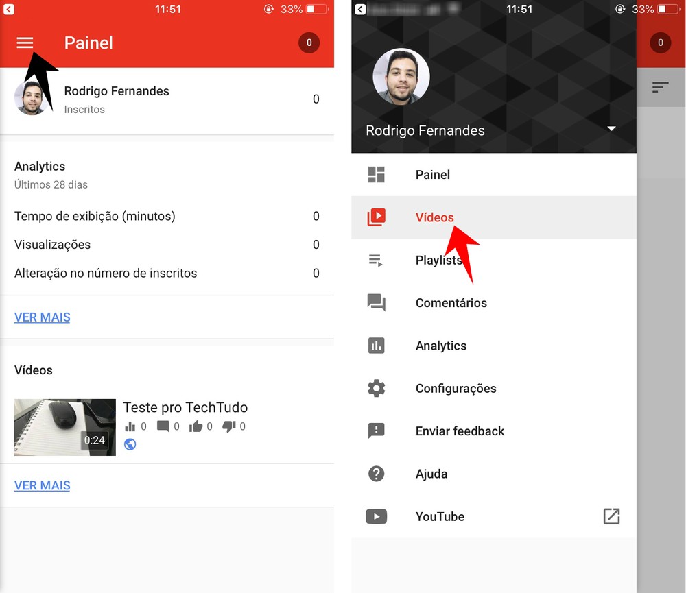Como colocar capa no vídeo do YouTube pelo celular