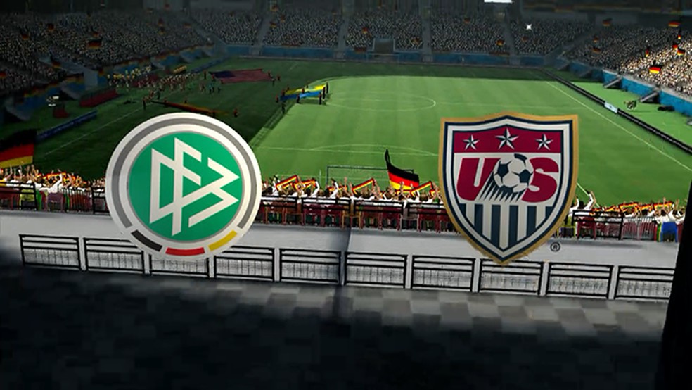 Simulação Copa do Mundo Fifa 2014: Alemanha x Estados Unidos (Foto: Reprodução/Murilo Molina) — Foto: TechTudo