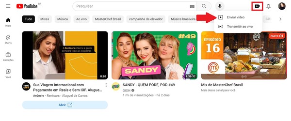 Como postar vídeo no YouTube pelo celular ou computador
