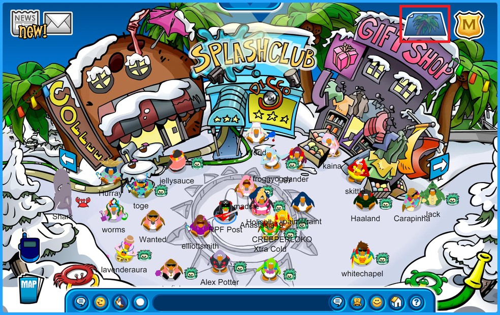  Reprodução/Club Penguin