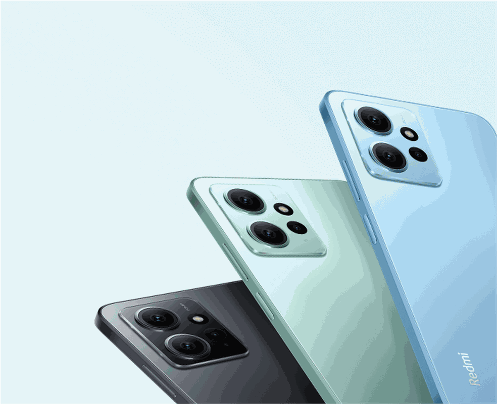 Variação de cores do Redmi Note 12 — Foto: Reprodução/Xiaomi