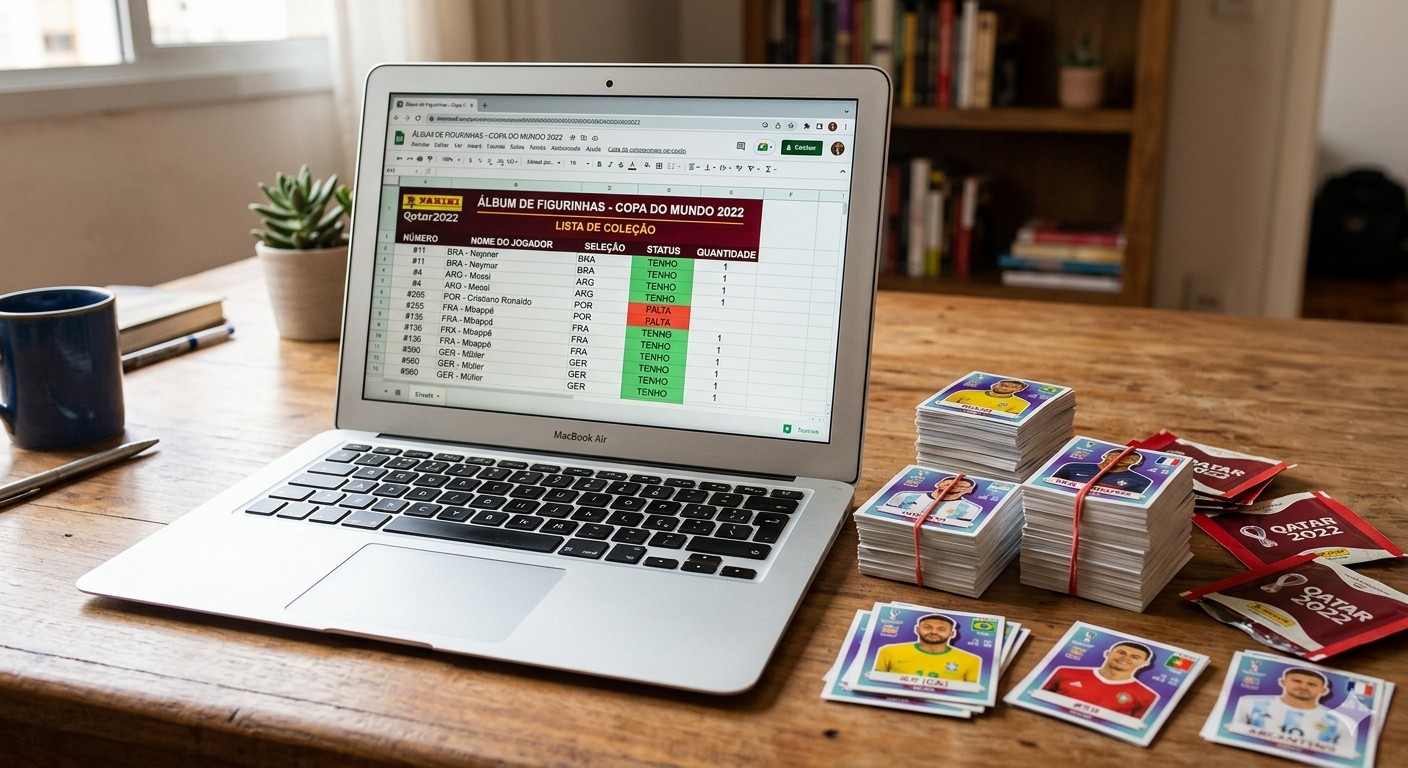 Planilha do Álbum da Copa do Mundo 2026: aprenda a criar com IA em um clique