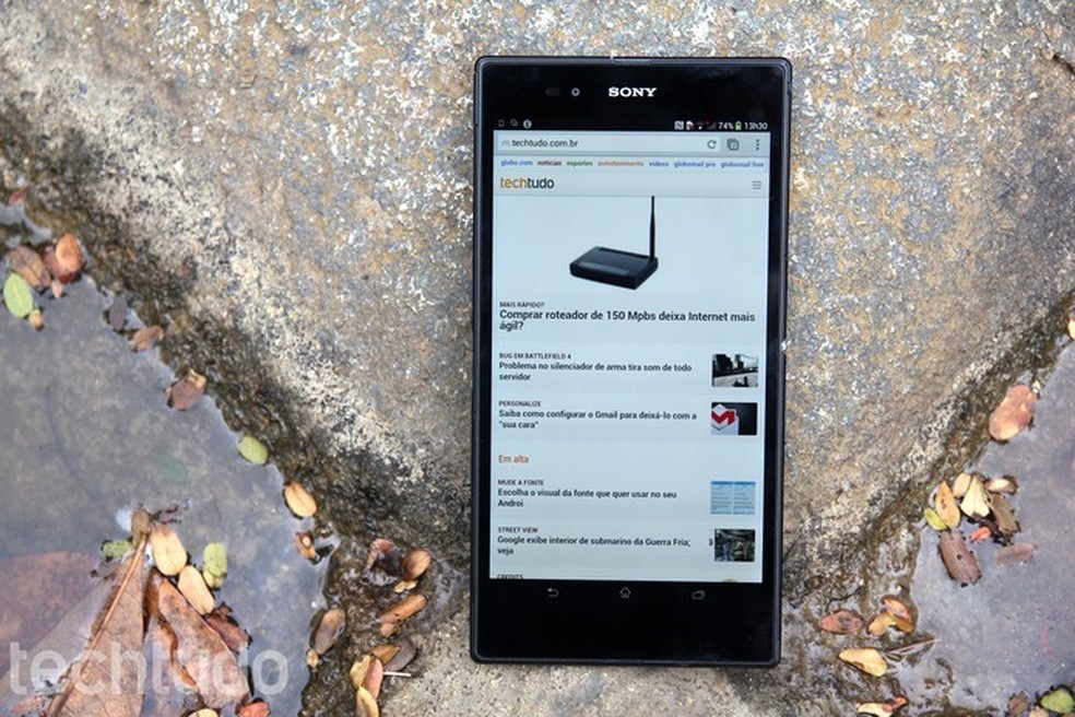 Smarts mais antigos da Sony, como o Xperia Z Ultra, vão receber o Android 5.0 (Foto: Luciana Maline/TechTudo) — Foto: TechTudo