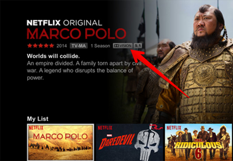 Netflix é uma das poucas fontes de conteúdo em Dolby Vision (Foto: Reprodução/Netflix) — Foto: TechTudo