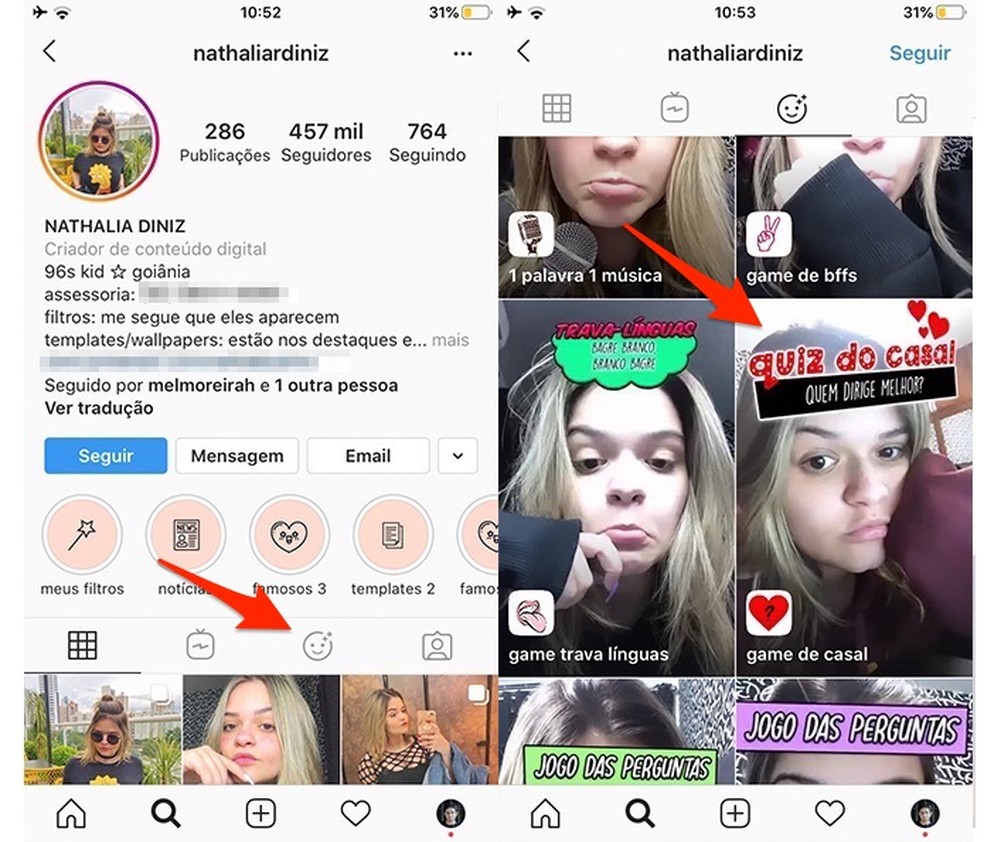 Quiz de casal do Instagram: aprenda onde achar o filtro e como jogar -  AppGeek