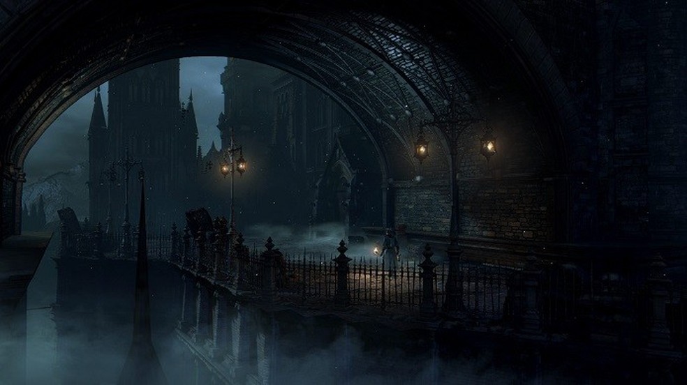 Jogamos Bloodborne: game une clima sombrio com elementos de Dark Souls