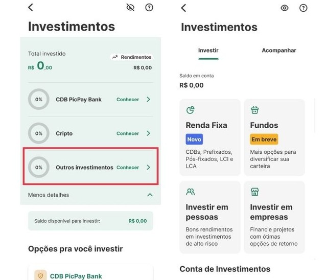 Quanto rende o PicPay? Veja como fazer investimentos no app