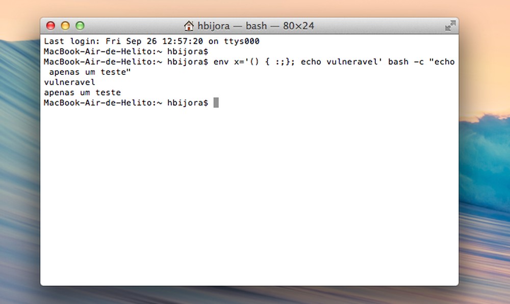 Como saber se o Linux ou o Mac estão vulneráveis ao bug Shellshock