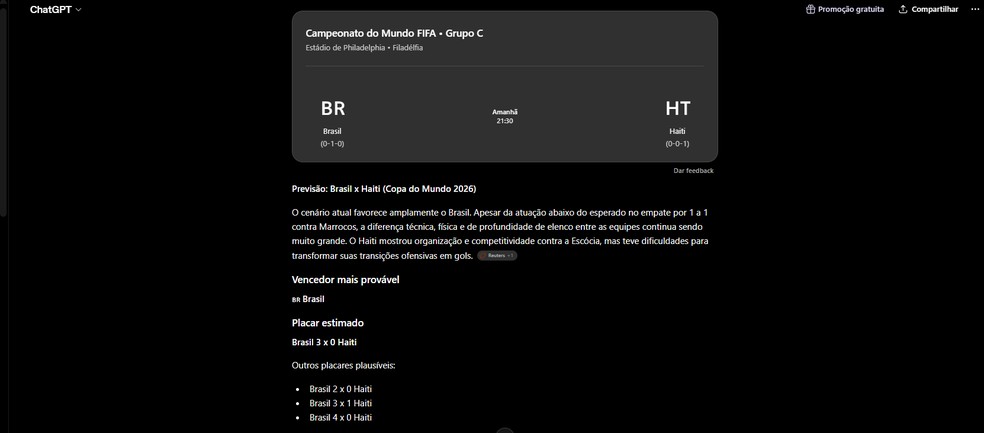  Reprodução/Chat GPT por Késya Holanda