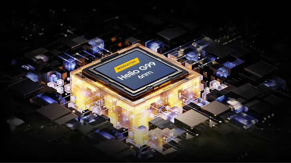Imagem ilustrativa do Mediatek Helio G99, processador de 6 nanômetros — Foto: Reprodução/Blackview