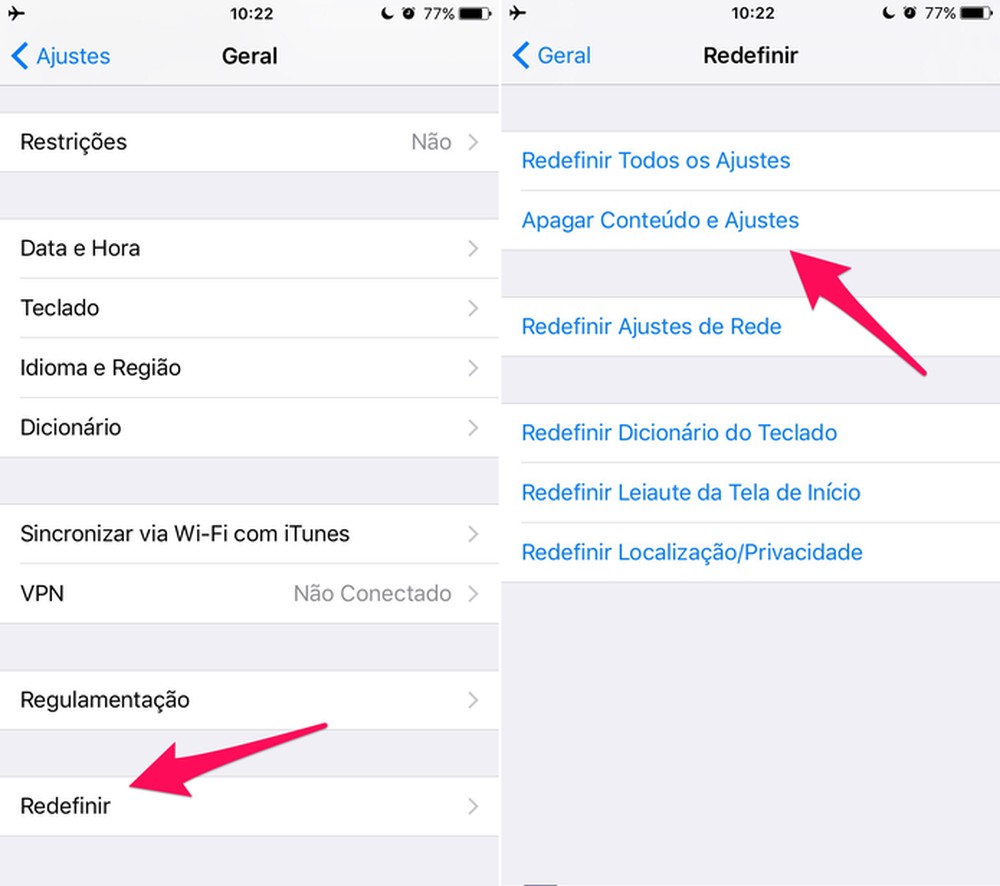 Como formatar o iPhone 6S e restaurar as configurações de fábrica