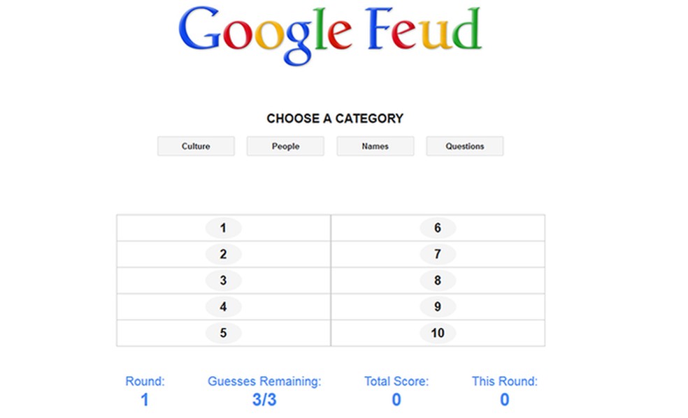 Google Feud: recurso autocompletar do Google vira jogo de teste de