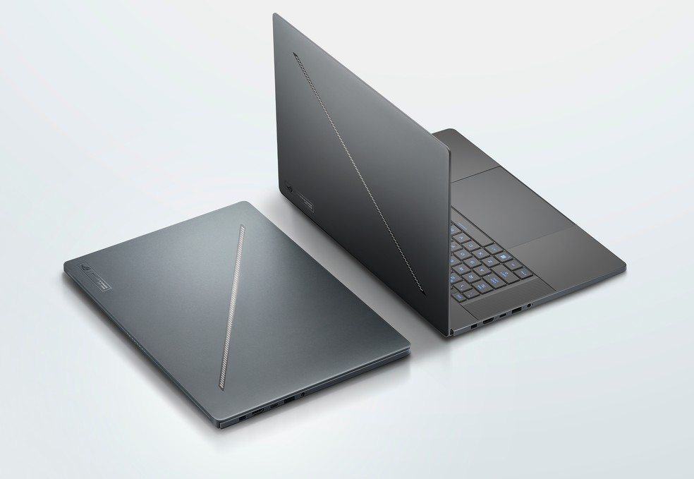Notebook ROG Zephyrus G16 se destaca pela estrutura remodelada — Foto: Divulgação/ASUS