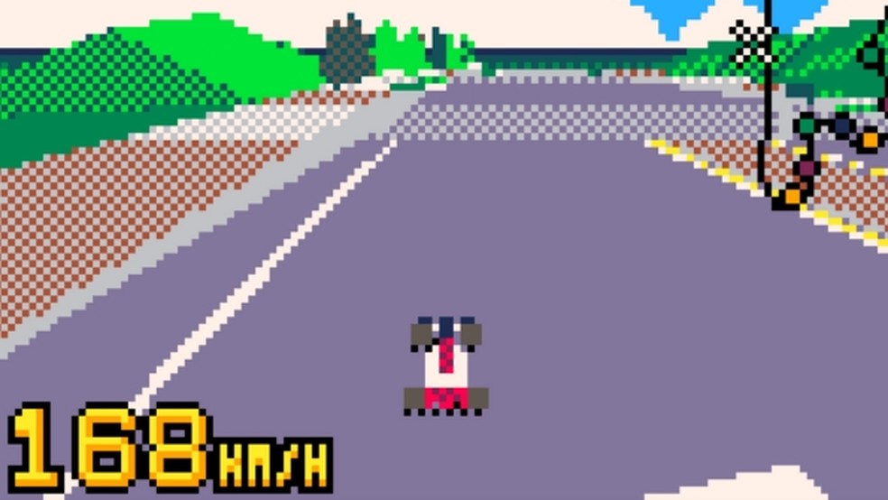 Virtua Racing Demake se inspira no clássico arcade da SEGA — Foto: Reprodução/Junior Candido