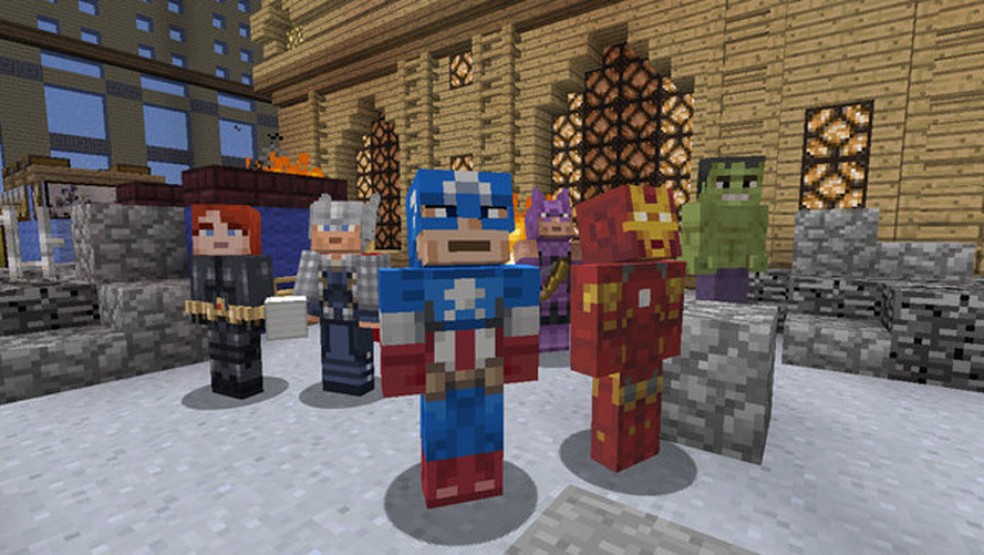 Minecraft para Xbox 360 receberá skins dos Vingadores