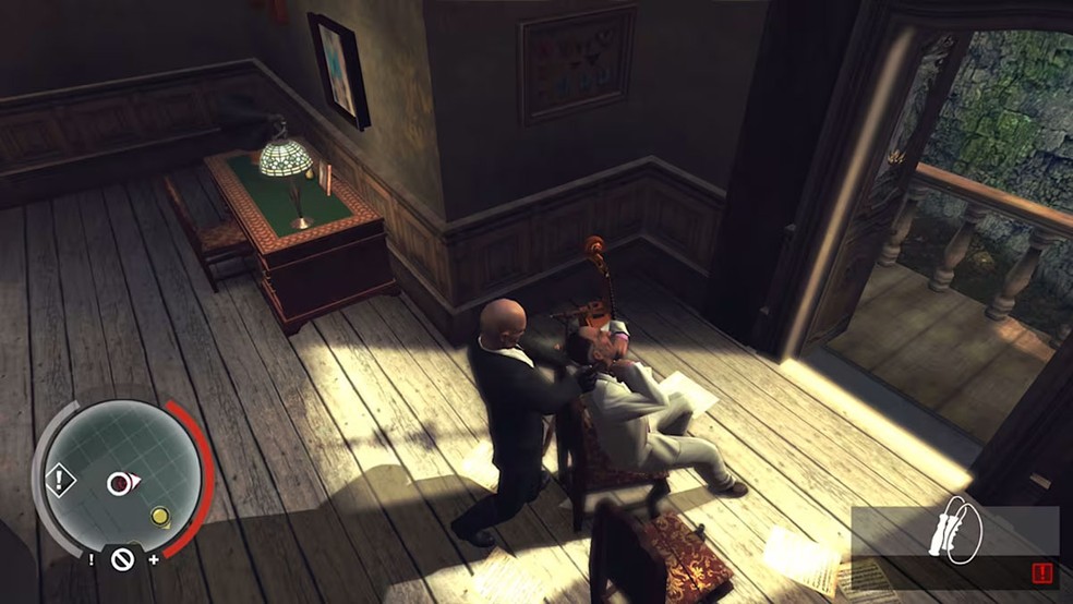 Em Hitman: Blood Money - Reprisal usuários têm várias formas de eliminar seus alvos e podem escolher como realizar suas missões — Foto: Reprodução/Nintendo Game Store