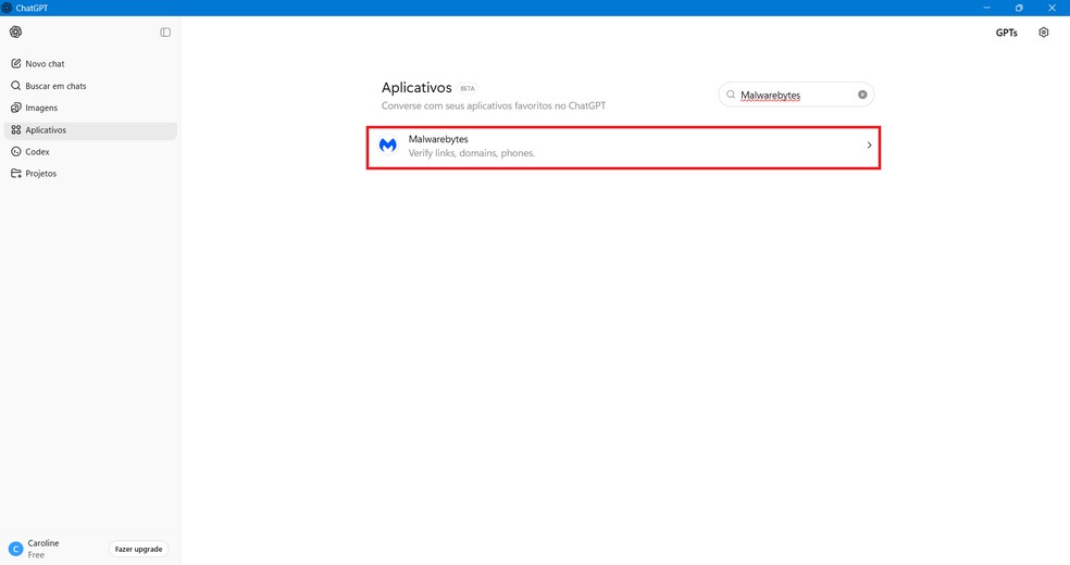  Reprodução/Caroline Silvestre