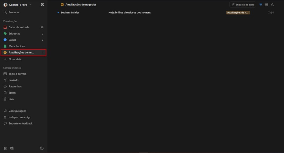  Reprodução/Gabriel Pereira