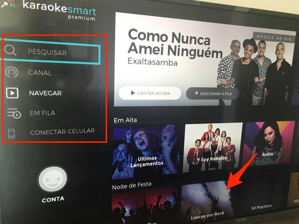Como cantar no karaokê na smart TV LG