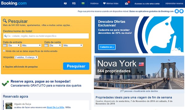 Booking ou TripAdvisor? Qual o melhor para comparar hotéis e pousadas