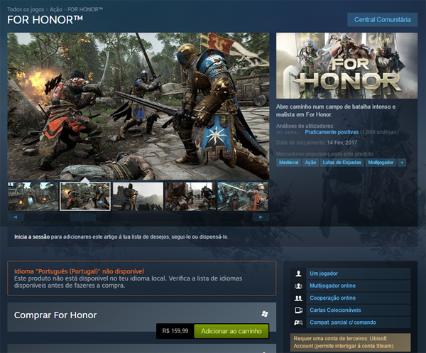 For Honor está grátis para PC, PS4 e PS5; veja como baixar e requisitos