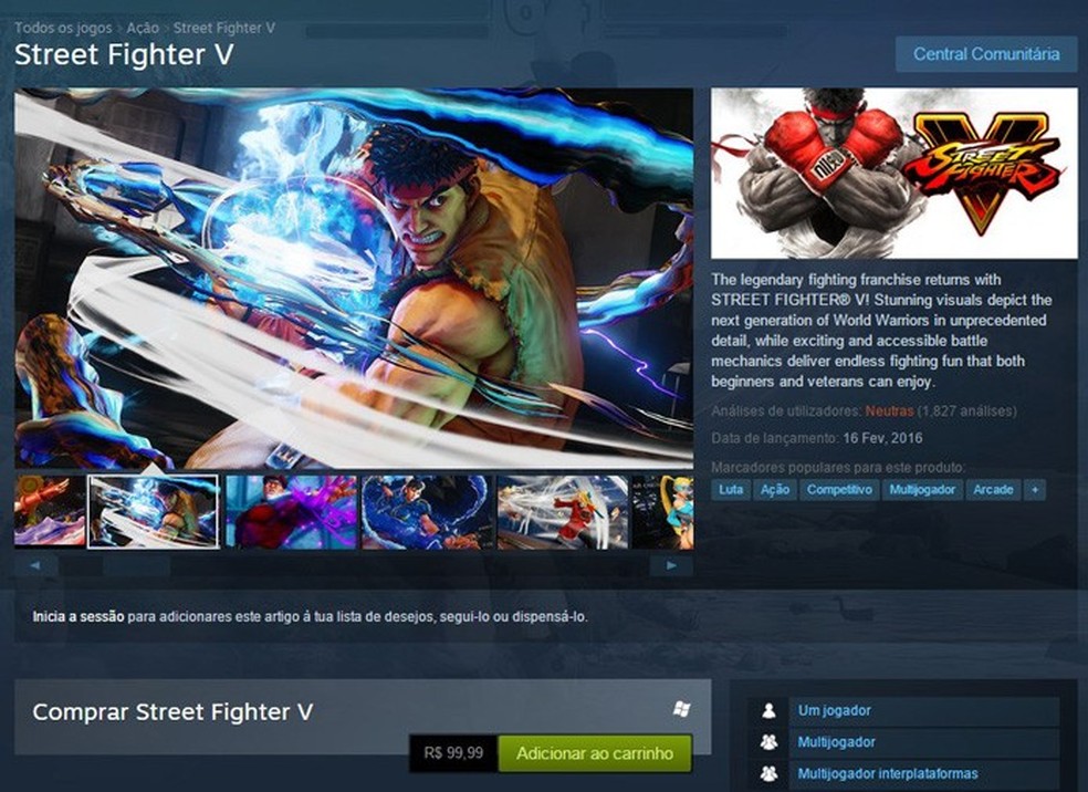 Street Fighter 5, Software