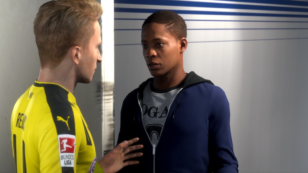 FIFA 17 apresentou uma nova engine gráfica e um modo história — Foto: Divulgação/EA