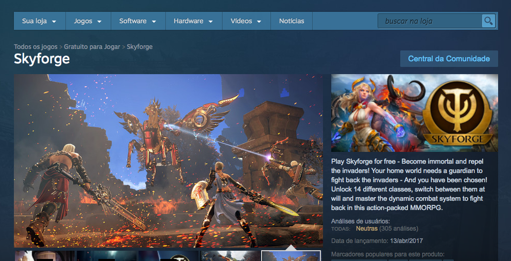 Requisitos e como fazer o download de Skyforge no PS4 e PC via Steam