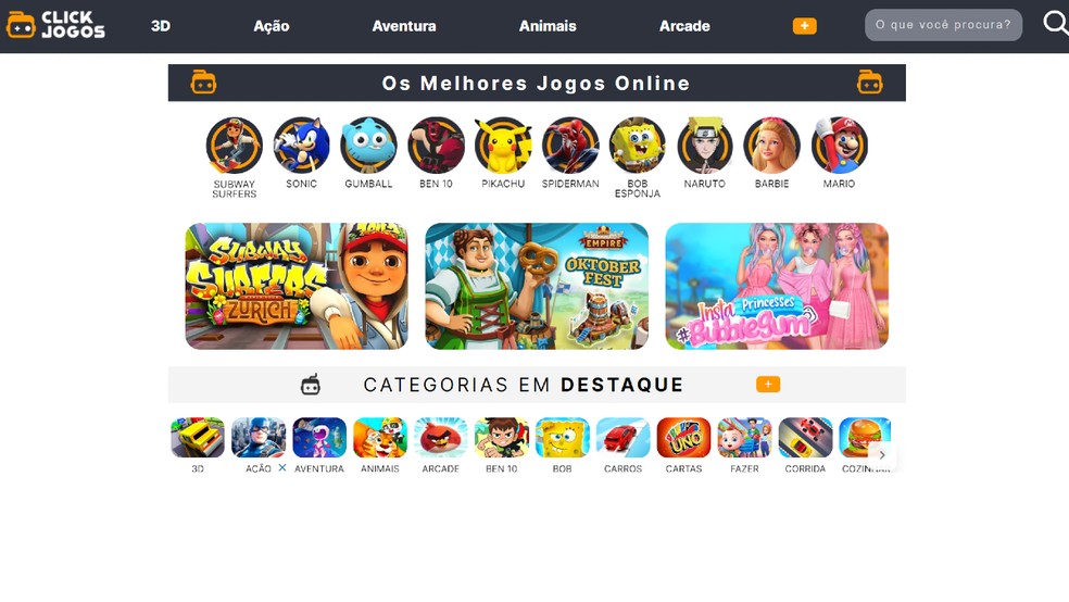  Reprodução/Click Jogos