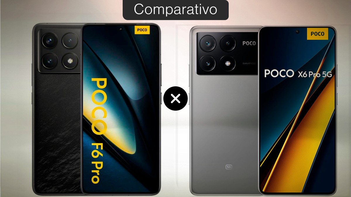 Poco F6 Pro vs Poco X6 Pro: saiba o que muda entre os celulares
