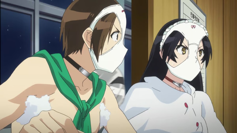 Shimoneta acompanha um grupo de estudantes lutando contra a moralidade — Foto: Divulgação/Crunchyroll