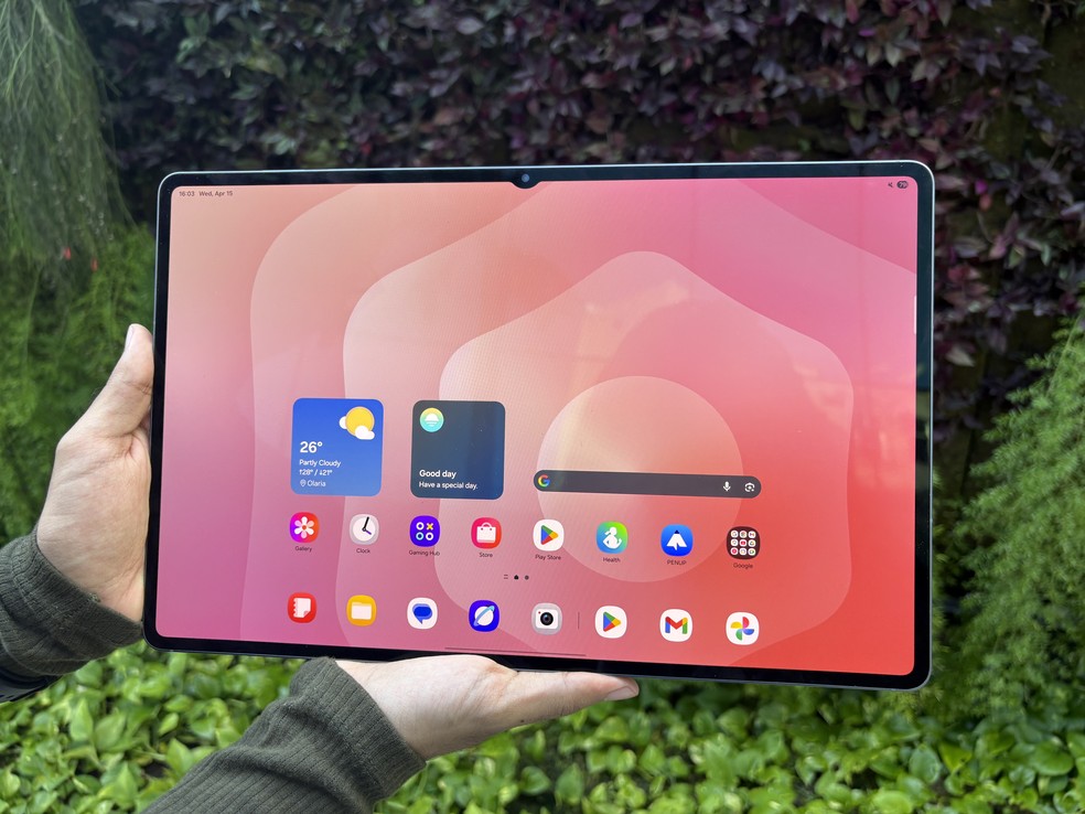 Interface do Galaxy Tab S11 Ultra  — Foto: Amanda Zola/TechTudo