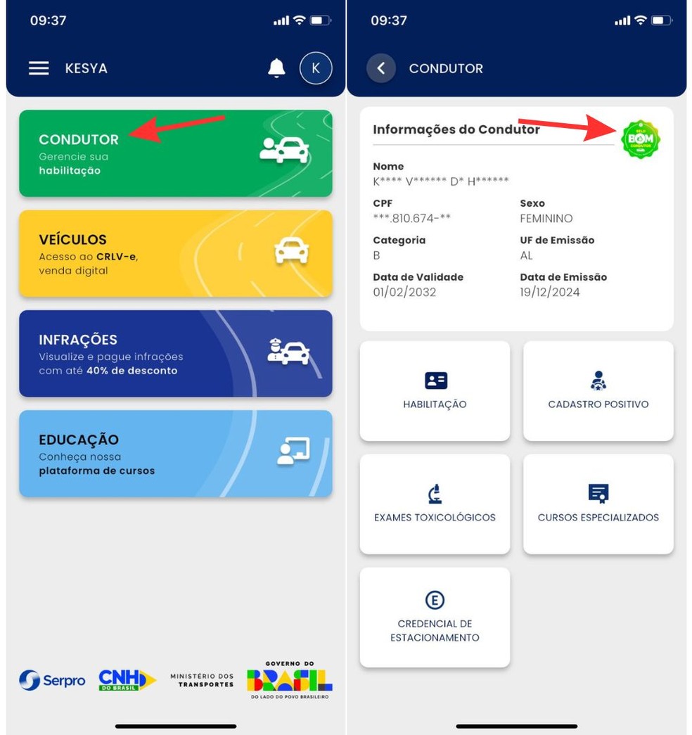  Reprodução/CNH do Brasil por Késya Holanda