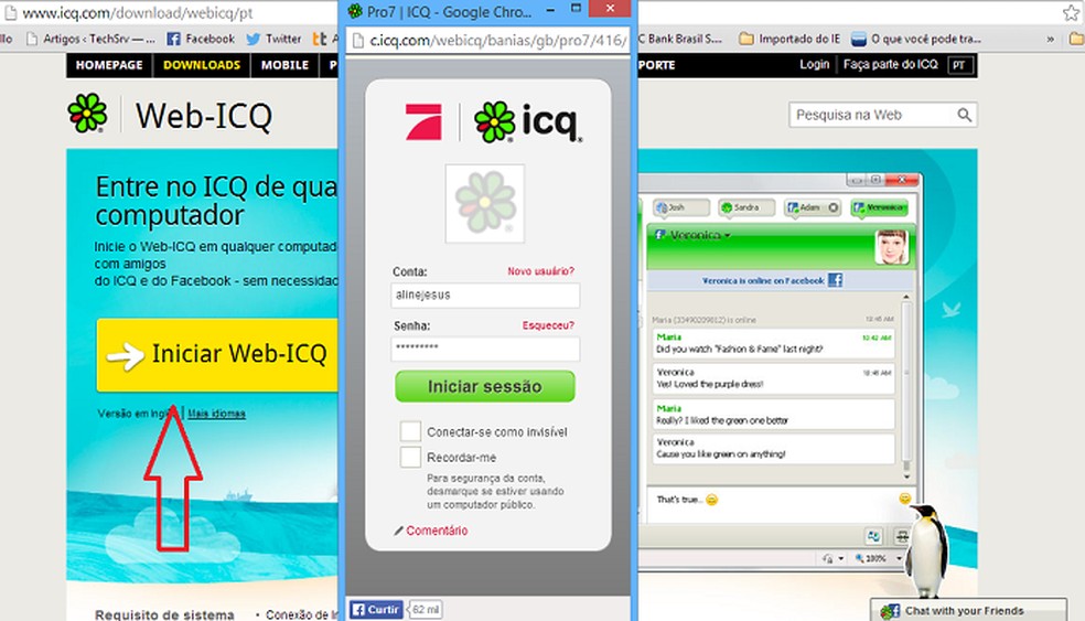 Como usar o novo ICQ no PC e na versão web