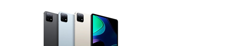 O Xiaomi Pad 6 está disponível em três cores — Foto: Reprodução/Xiaomi