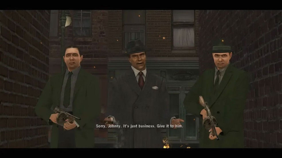 The Godfather traz a dureza dos confrontos entre famílias rivais de mafiosos com eventos que se entrelaçam com o famoso filme — Foto: Divulgação/Electronic Arts