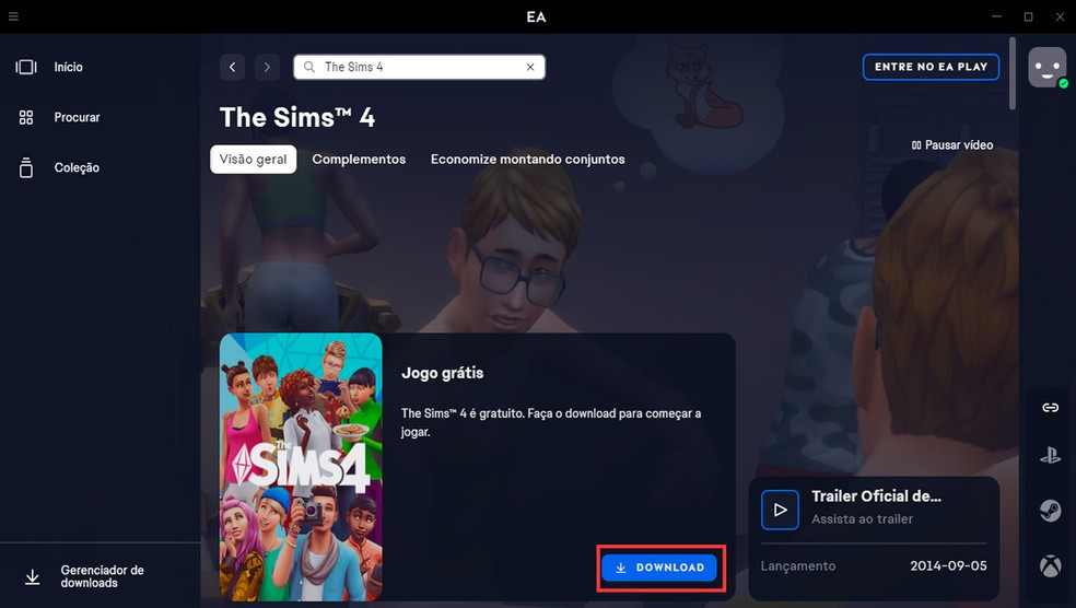 Jogo Grátis: The Sims 4 é liberado de graça em todas as plataformas PC,  PlayStation e Xbox