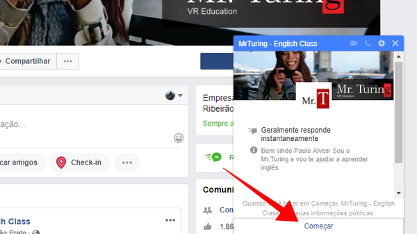 Bot no Facebook ajuda a aprender inglês; veja como usar o Mr. Turing