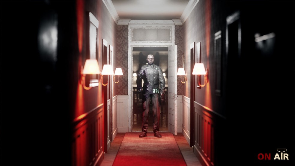 On Air é um jogo de terror sobre um hotel macabro repleto de criaturas perigosas — Foto: Reprodução/Steam